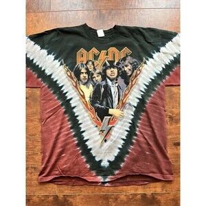 AC/DC Vintage Liquid Blue Single Stitch Highway To Hell 666 2003 T-Shirt XXL USA